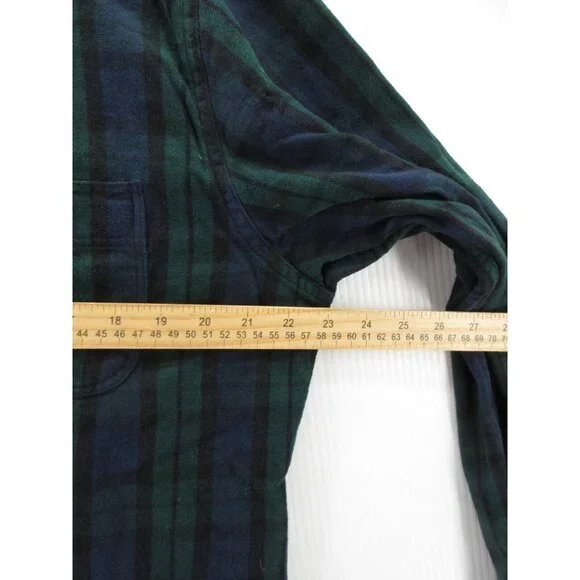 J Crew Shirt XL Midweight Flannel Double Brushed Classic Tartan Plaid - Picture 5 of 11